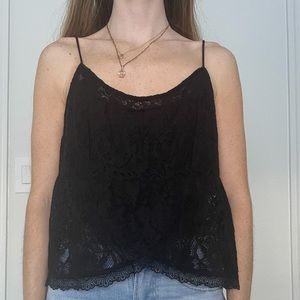 HOLLISTER BLACK LACE CAMI
